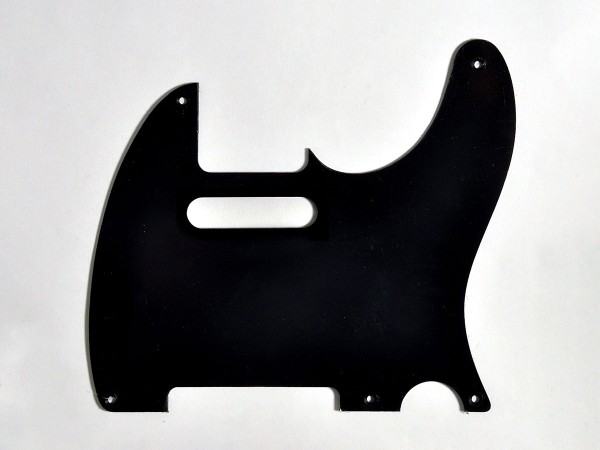 Göldo Pickguard Tele, black 1-lagig, matt