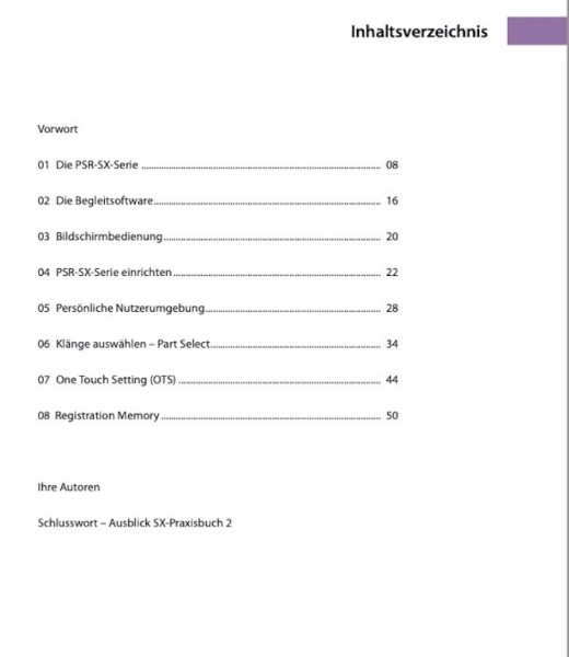 Keys Experts PRAXISBUCH 1/ PSR SX-920/720