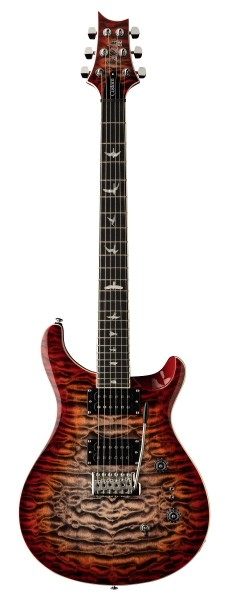 PRS SE Custom 24-08 Quilt Charcoal Cherry Burst