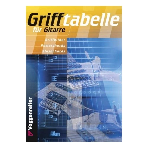 Grifftabelle für Gitarre