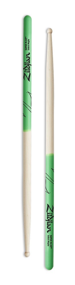 Zildjian Drum Sticks 7A Green Dip Drum Sticks