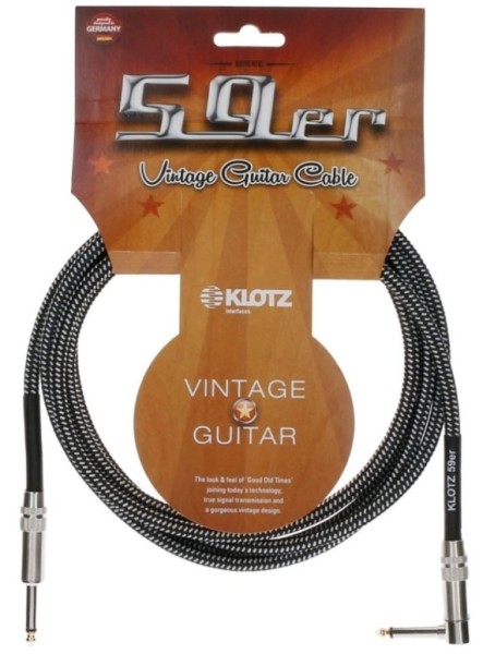 Klotz 59 Vintage Guitar Cable Winkel 4,5m