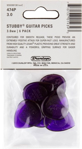 Dunlop Stubby jazz small 3.0 Player's Pack
