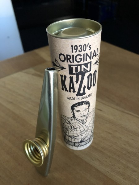 Kazoo Metall Goldfarbig 1930s Original