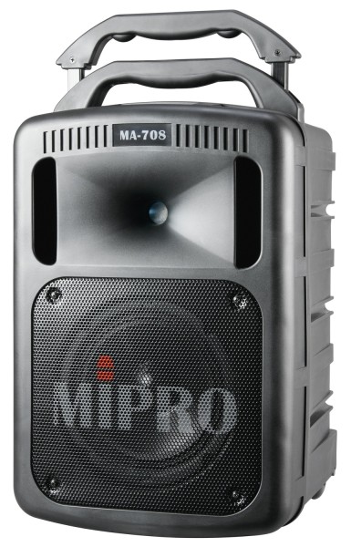 Mipro MA-708 D Mobiles Lautsprechersystem 180 Watt, RMS 120 Watt, inkl. CD-Player(Multi-Format, USB,