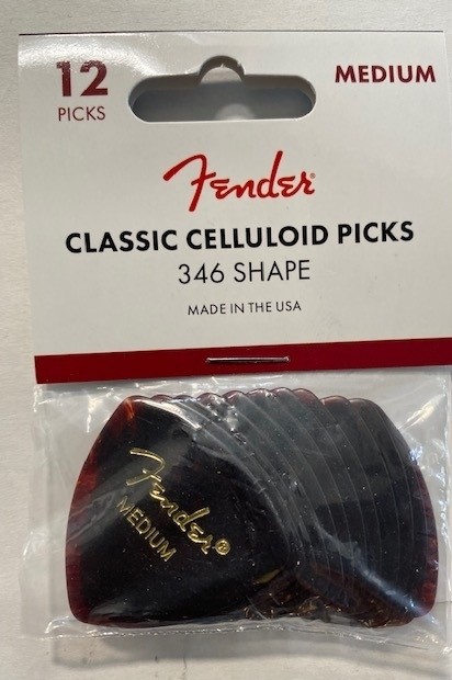 Fender 346 Shell Medium Pick 12 Player’s Pack