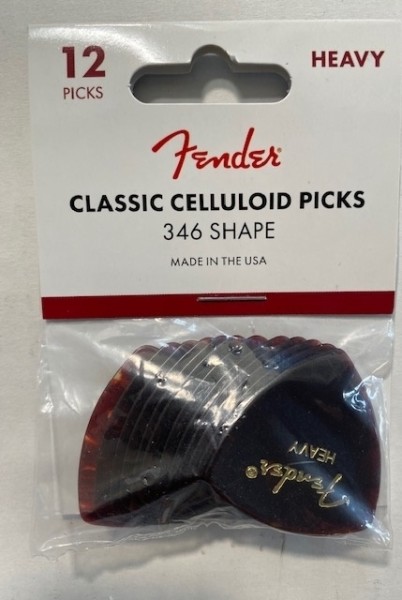 Fender 346 Shell Heavy Pick 12 Player's Pack