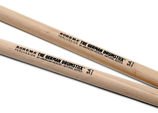 Rohema Drumsticks 5A Hickory, unlackiert