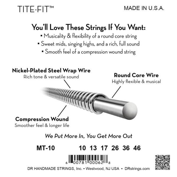 DR Strings Tite Fit MT-10