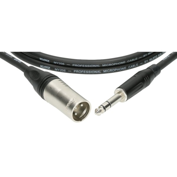Klotz Mikrofonkabel Sym. XLR male - Stereo Klinke 2m