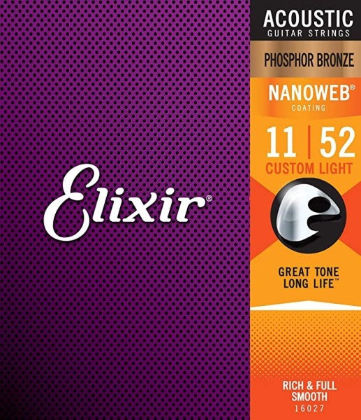Elixir Nanoweb 16027 Phosphor Custom Light 11-52