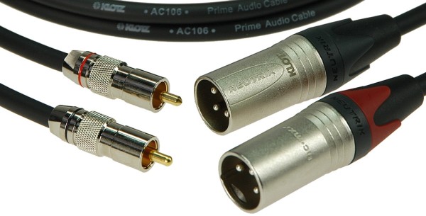 Klotz Audiokabel Cinch XLR Männlich 5m