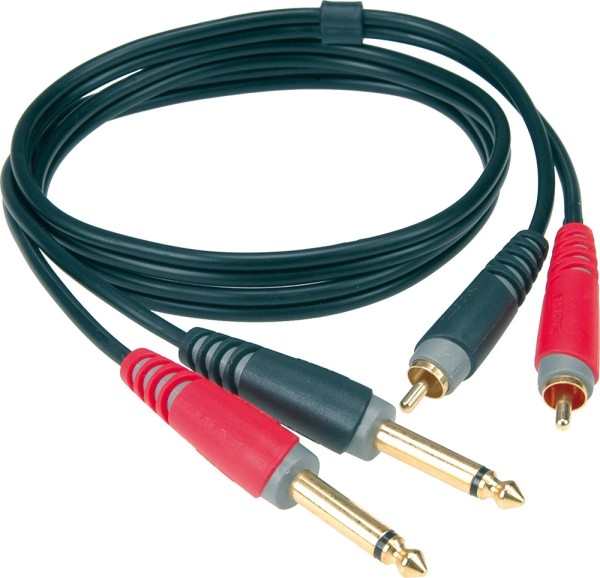 Klotz Audiokabel 2xKlinke - 2xCinch, 2m