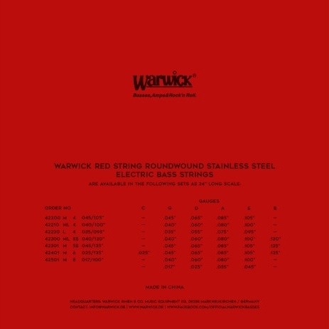 Warwick Red Label 40-130 42300 ML