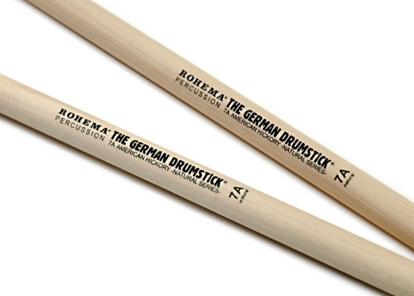 Rohema Drumsticks 7A Hickory, unlackiert