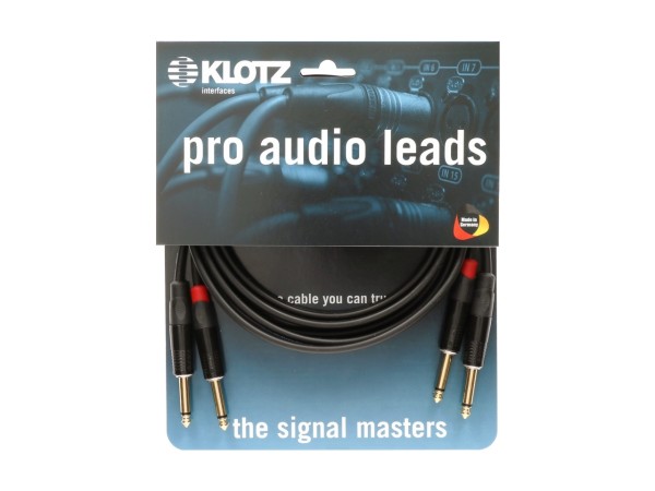 Klotz KMPP Pro Stereo Keyboard Kabel - Klinkenstecker gerade - gerade, 6m lang