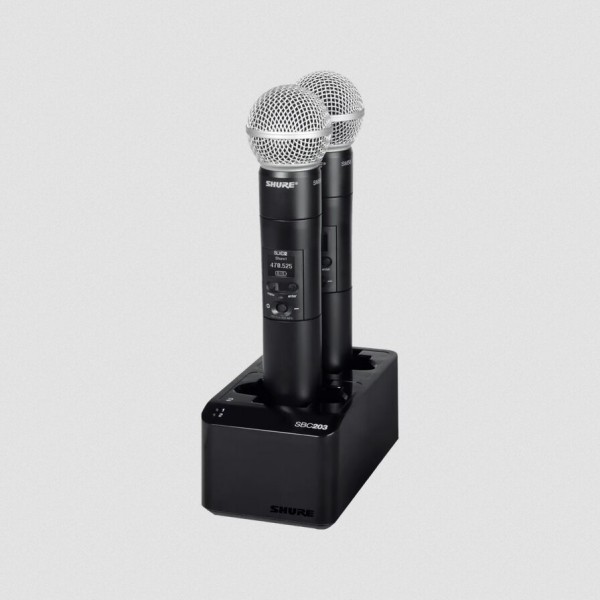 Shure SBC203 2-Weg Docking Station mit Netzteil für SLXD