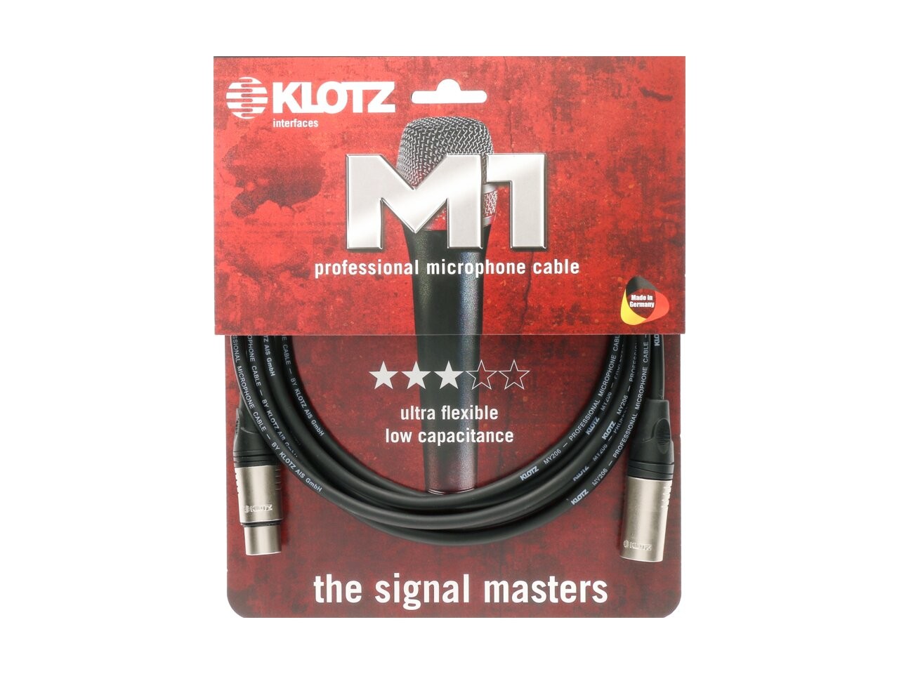 Klotz M1 Mikrofonkabel 3m