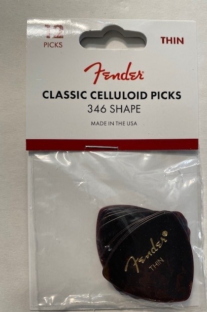 Fender 346 Shell Thin Pick 12 Player’s Pack