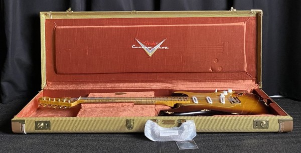 Fender 1955 Bone Tone Stratocaster Relic Wide Fade 2-Color Sunburst