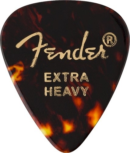 Fender 351 Classic Tortoise Extra Heavy Pick 12 Stück