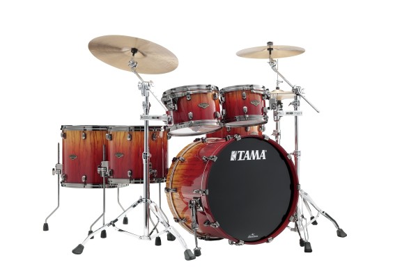 TAMA Starclassic Walnut/Birch 5 Pcs Shell Kit Vermilion Bosse Fonce Fade