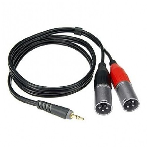 Klotz Audiokabel 1x3,5 Klinke- 2x XLR Male, 1m