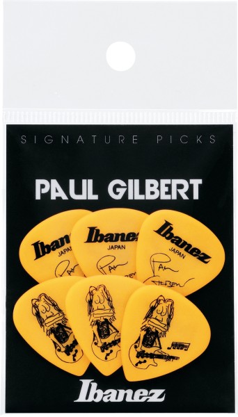 Ibanez Picks Paul Gilbert Signature Set Yellow