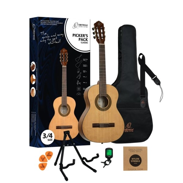 Ortega Pickers Pack 3/4 Klassikgitarre