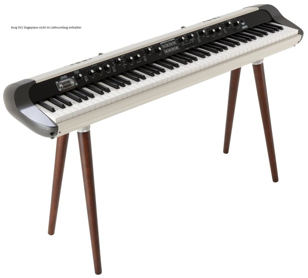 Korg SV-1 und SV-2 Keyboardständer, Metall (grau) mit Holz