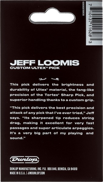 Dunlop Jeff Loomis Custom Ultex Sharp Player's Pack