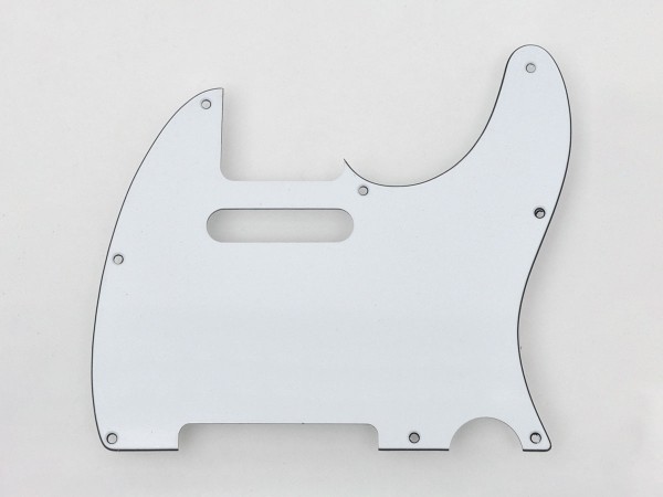 Göldo Pickguard Tele, weiß 3-lagig
