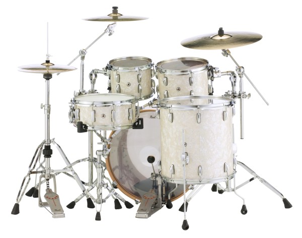 Pearl Session Studio Select 5pc Shell Set, Nicotine White Marine Pearl