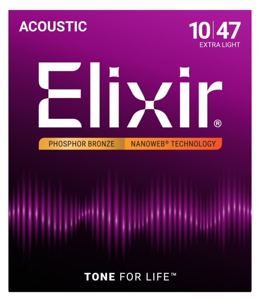 Elixir Nanoweb 16002 Phosphor Extra Light 10-47