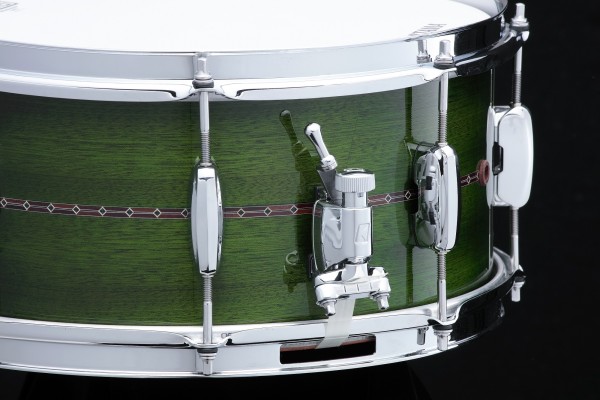 TAMA Signature Snare Simon Phillips 14x6,5 Mahogany Shell Green Finish